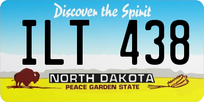 ND license plate ILT438