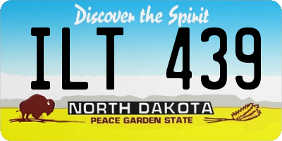 ND license plate ILT439