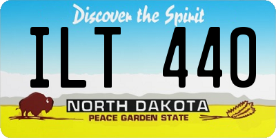 ND license plate ILT440