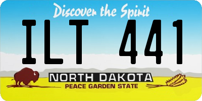ND license plate ILT441