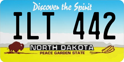 ND license plate ILT442