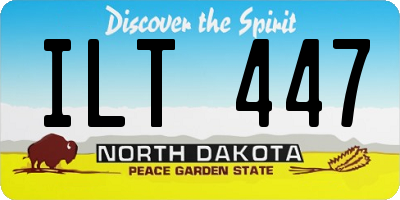 ND license plate ILT447