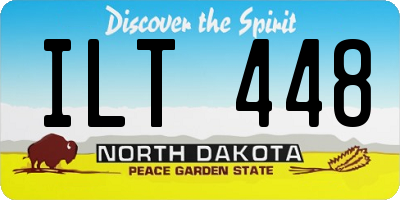 ND license plate ILT448