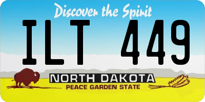 ND license plate ILT449