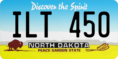 ND license plate ILT450