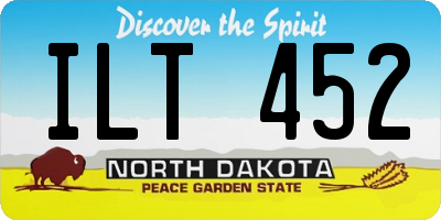 ND license plate ILT452