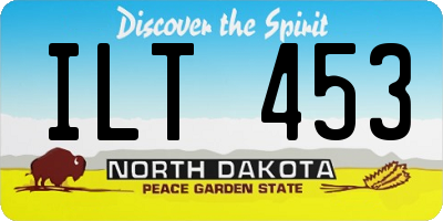 ND license plate ILT453