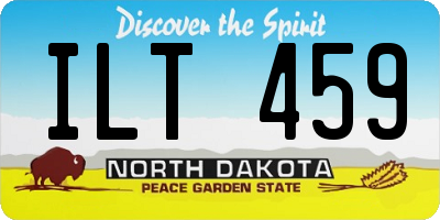 ND license plate ILT459