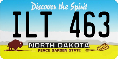 ND license plate ILT463