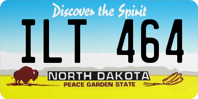 ND license plate ILT464