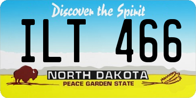 ND license plate ILT466