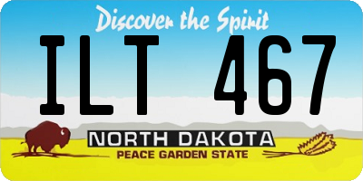 ND license plate ILT467