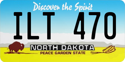 ND license plate ILT470