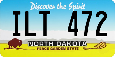 ND license plate ILT472