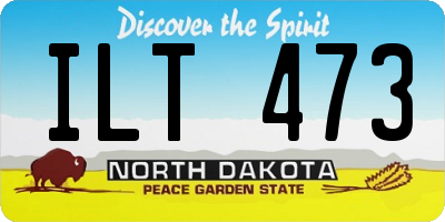 ND license plate ILT473