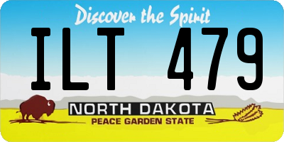 ND license plate ILT479
