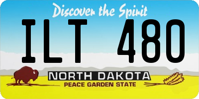 ND license plate ILT480