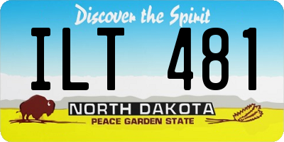 ND license plate ILT481