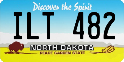 ND license plate ILT482