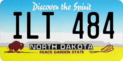 ND license plate ILT484
