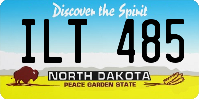 ND license plate ILT485