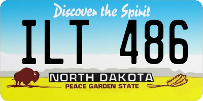 ND license plate ILT486