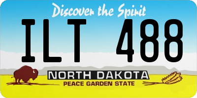 ND license plate ILT488