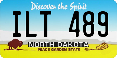 ND license plate ILT489