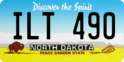 ND license plate ILT490