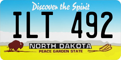 ND license plate ILT492