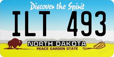 ND license plate ILT493
