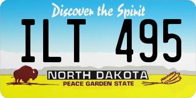 ND license plate ILT495