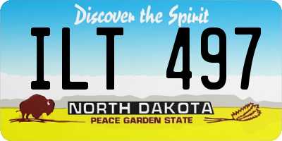 ND license plate ILT497