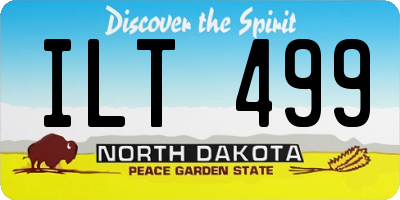 ND license plate ILT499