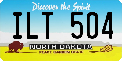 ND license plate ILT504