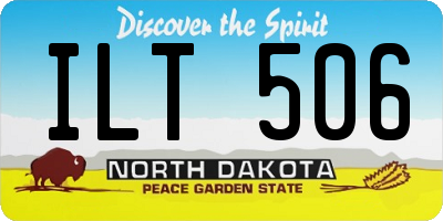 ND license plate ILT506