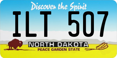 ND license plate ILT507