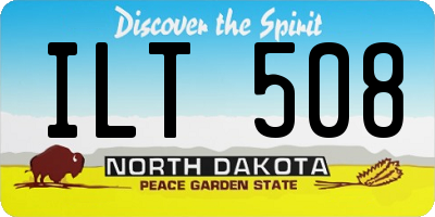 ND license plate ILT508