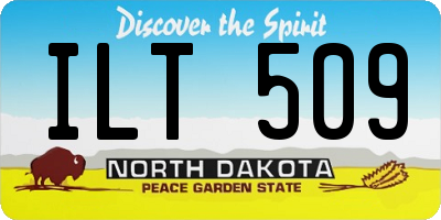 ND license plate ILT509