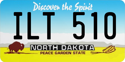 ND license plate ILT510