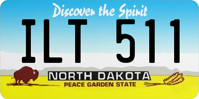 ND license plate ILT511