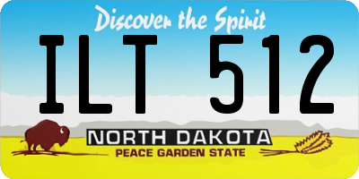 ND license plate ILT512