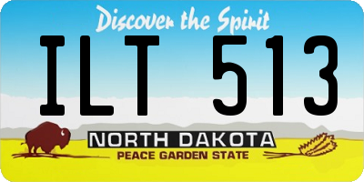 ND license plate ILT513