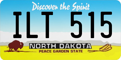 ND license plate ILT515