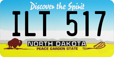ND license plate ILT517