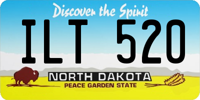 ND license plate ILT520