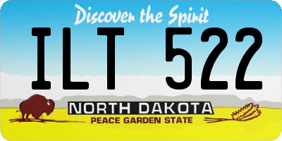ND license plate ILT522