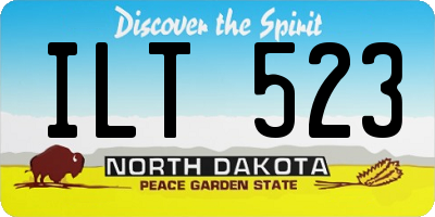 ND license plate ILT523