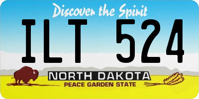 ND license plate ILT524