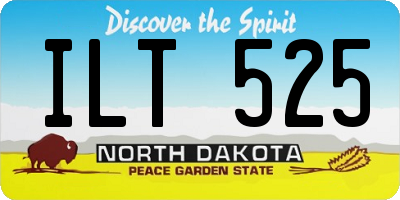 ND license plate ILT525